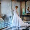 Νυφικό Gianna σε Α γραμμή με δαντέλα και κρόσσια - Fashion Brides Σέρρες.