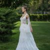 Νυφικό Grass σε Α γραμμή με δαντέλα και κρόσσια - Fashion Brides Σέρρες.