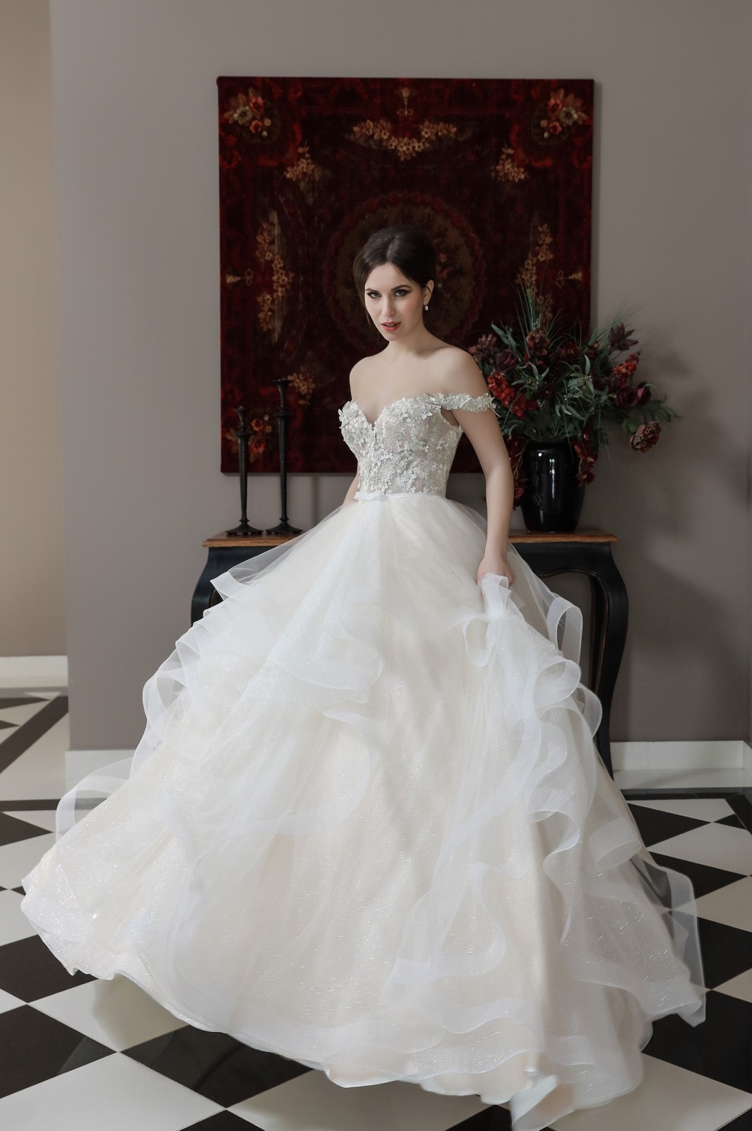 Νυφικό Heather με φούστα από τούλι - Fashion Brides Σέρρες.