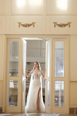 Νυφικό Ivana με διαφάνεια στο μπούστο - Fashion Brides Σέρρες.