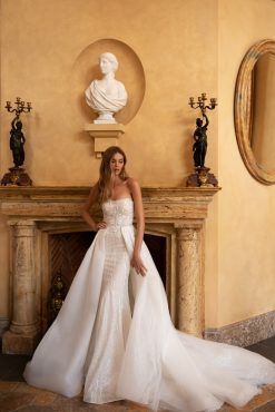 Νυφικό Mihas γοργονέ με αποσπώμενη φούστα - Fashion Brides Σέρρες.