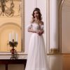 Νυφικό Hazel Α γραμμής με πούπουλα - Fashion Brides Σέρρες