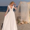 Νυφικό Omus Α γραμμής με δαντέλα - Fashion Brides Σέρρες.