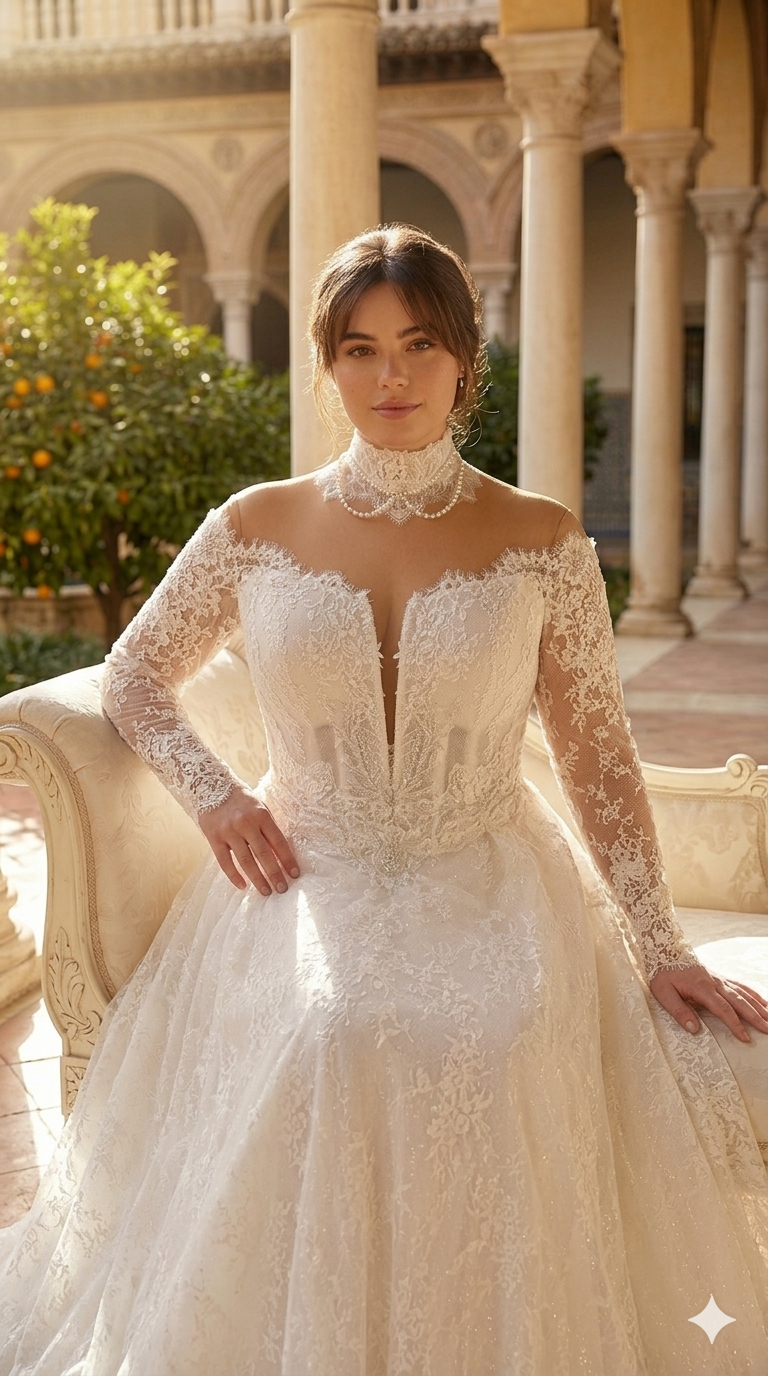 Νυφικό Milan Plus Size Body Shaping Wedding Dress - Image 4